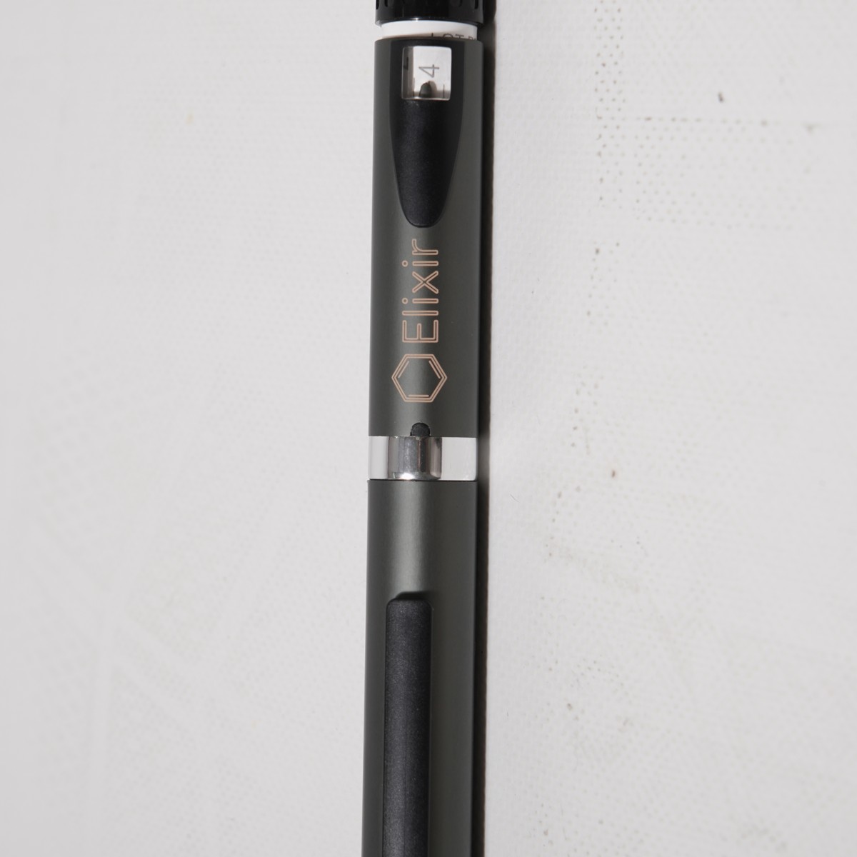 The Elixir pen, close detail